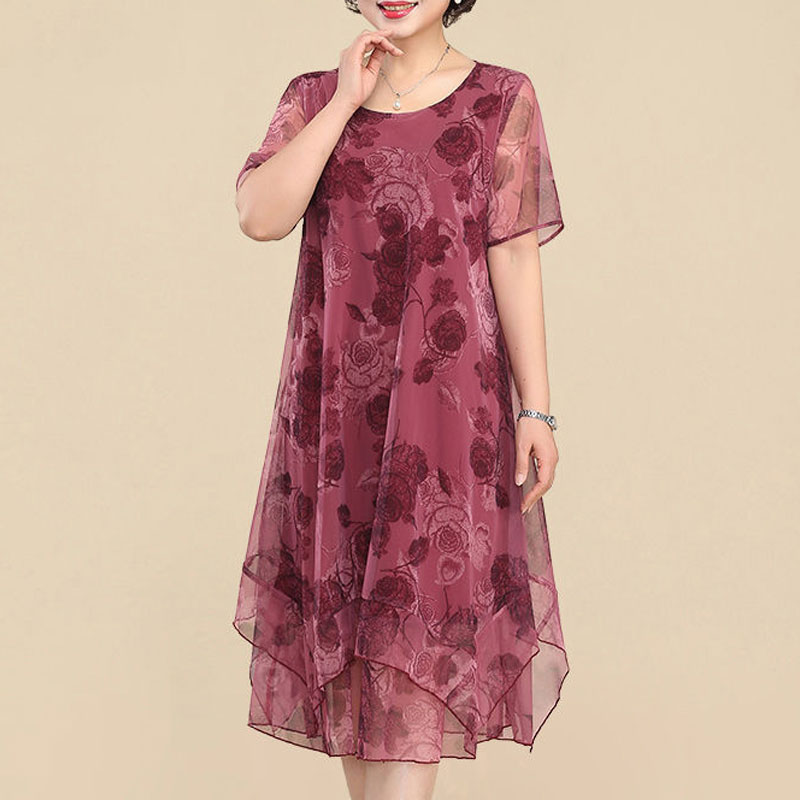 Summer Gauze Clothing - Nuevos vestidos de manga corta con