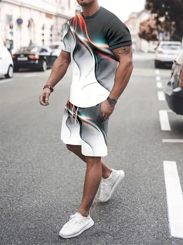 Summer Clothing Styles For Women - Camiseta con textura degradada para hombre
