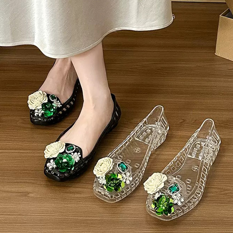Summer Clothing Korea - Sandalias planas de lujo para mujer,