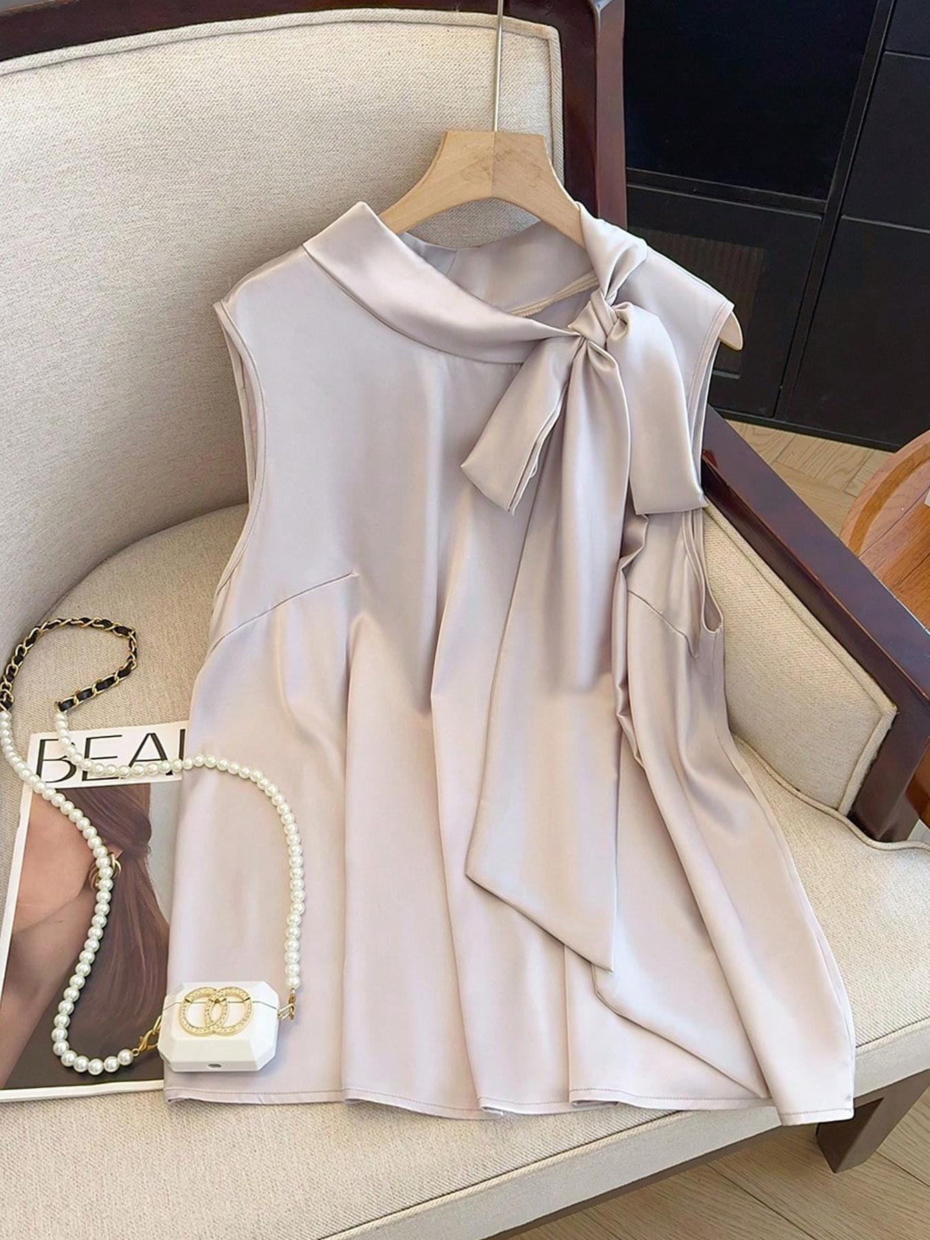 Summer Clothing Plus Size - 【Tallas grandes】 Top de color liso