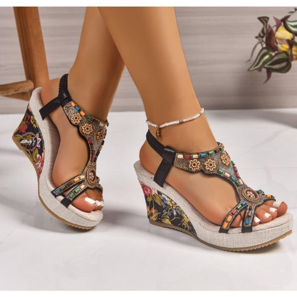 Summer Clothing Sale - Sandalias de Plataforma con Cuña de