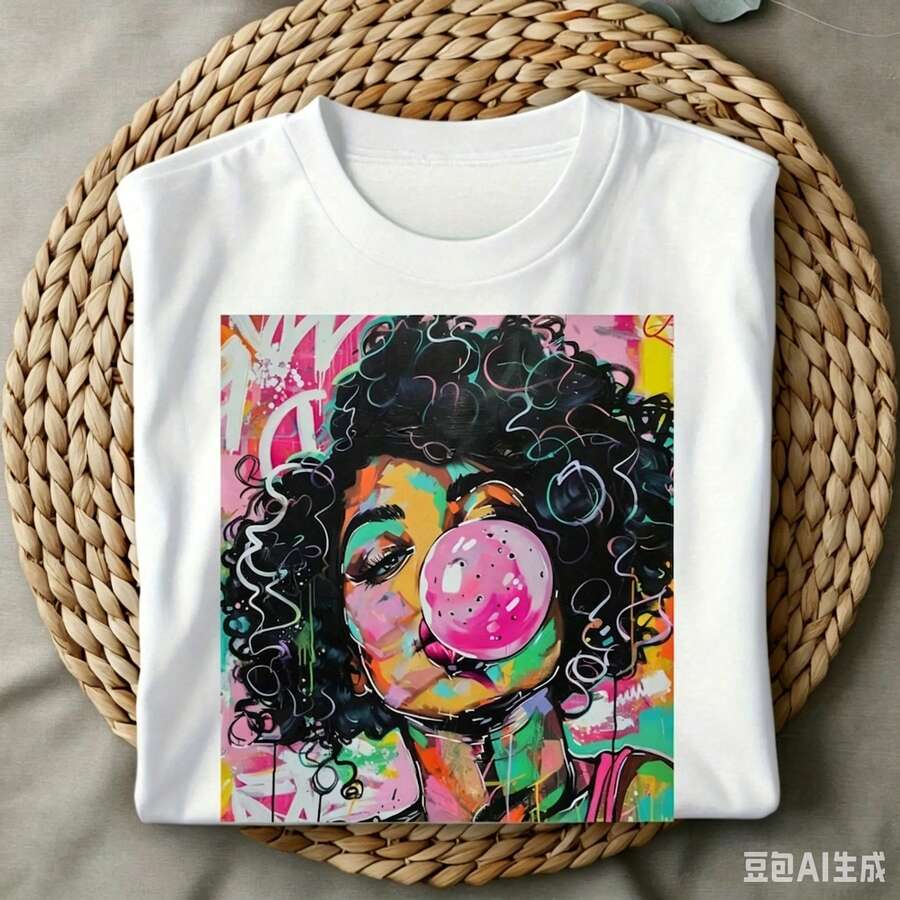 Summer Clothing Trends 2026 - Camiseta Gráfica Casual para Mujer con