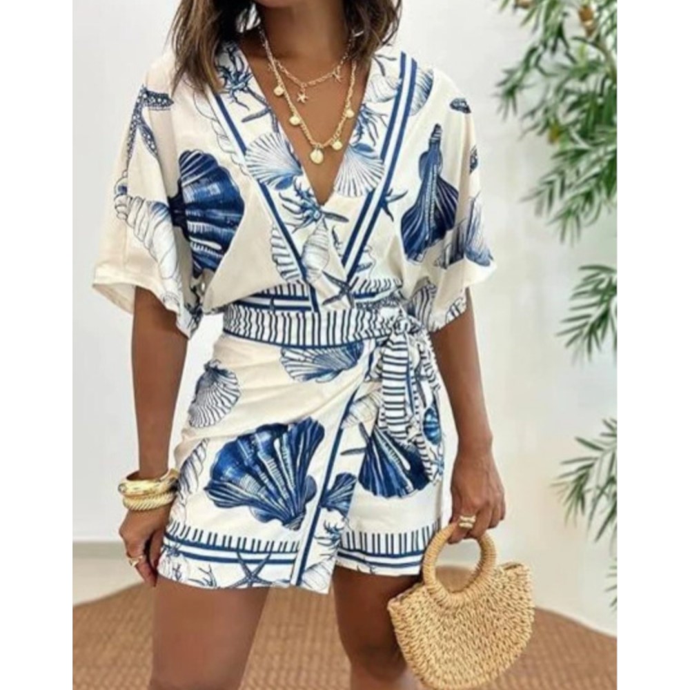 Summer Zara - Mono de verano casual bohemio con