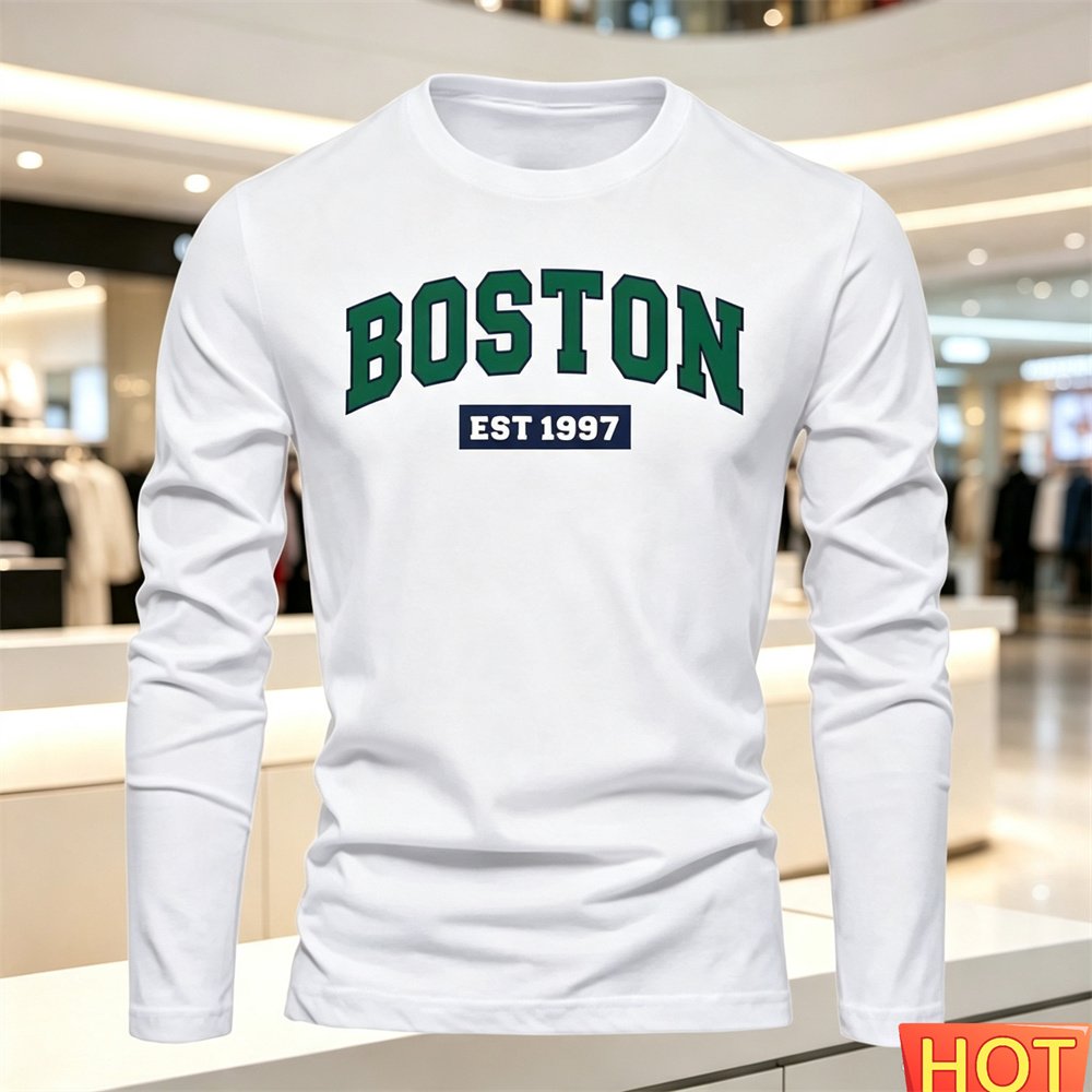 Summer Clothing Types - Camiseta de manga larga para hombre,