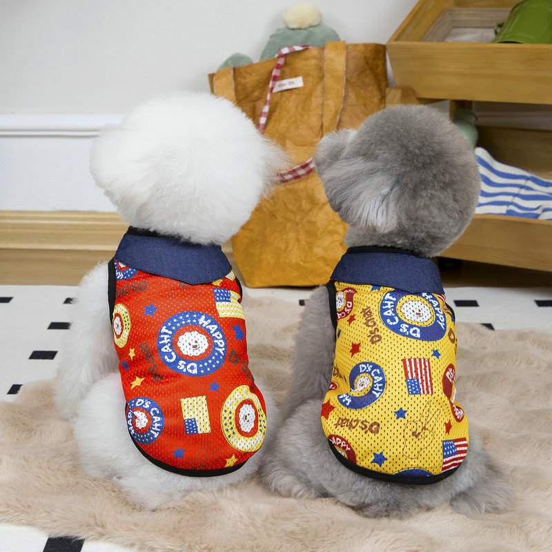Summer Clothing In French - Ropa Transpirable y Fresca para Mascotas,