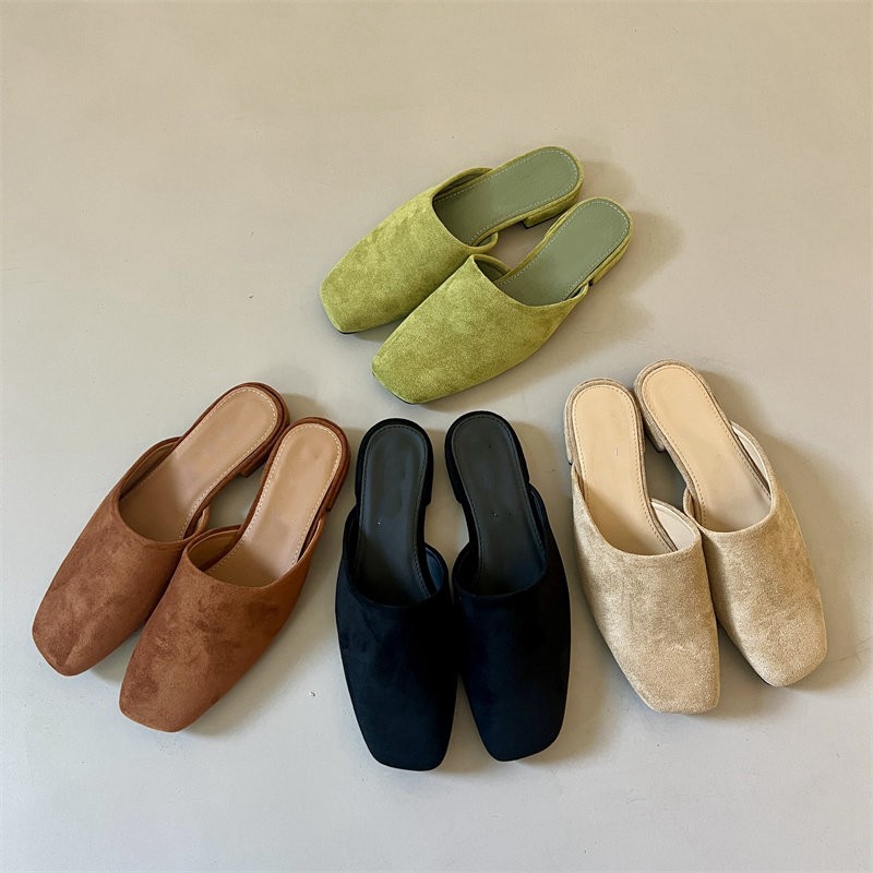 Summer Clothing Korea - Pantuflas Baotou para Mujer, Versión Coreana,