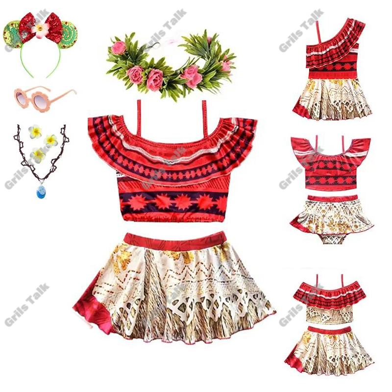 Summer Clothing Kids - Traje de baño de princesa Moana