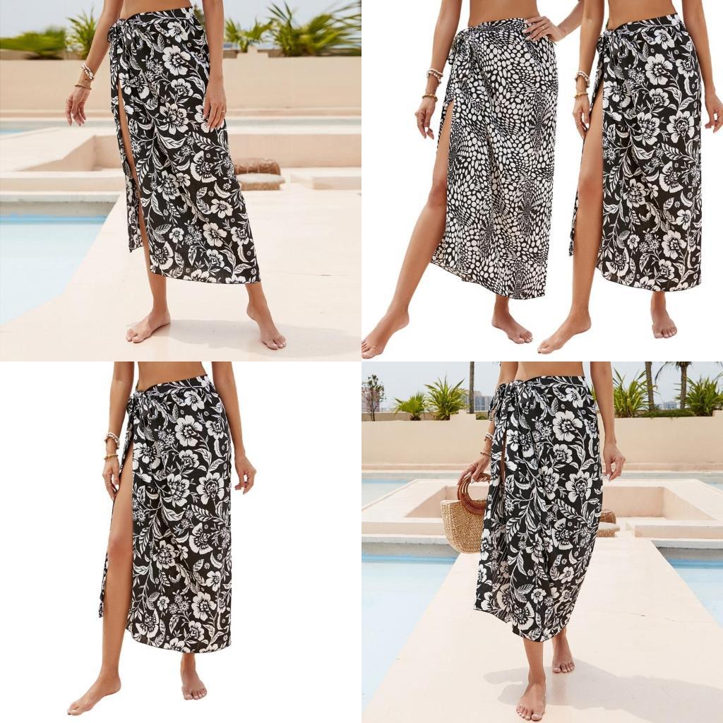 Sarong Pareo Wrap - Y1UC SARONG-SWIMSUitsuit para mujer impresa en