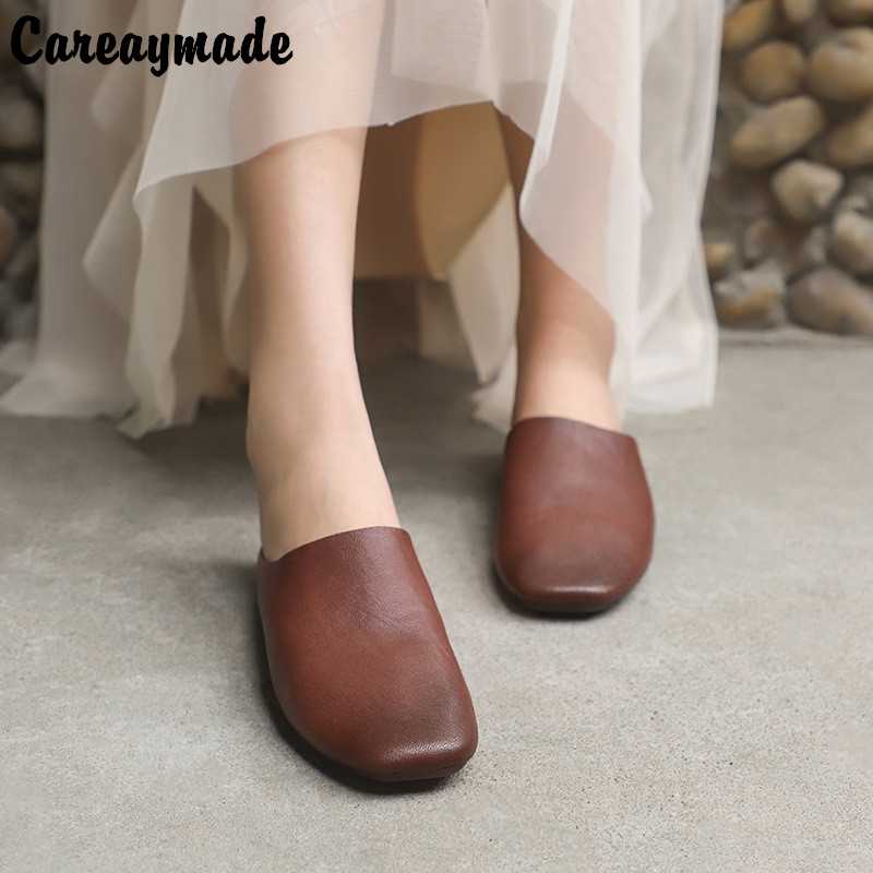 Careaymade-Zapatillas de piel  - Summer Clothing Korea reseña y precio
