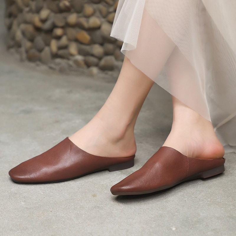 Careaymade-Zapatillas de piel  - Summer Clothing Korea reseña y precio