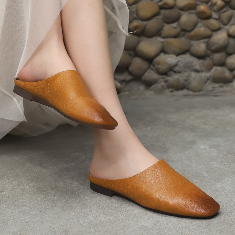 Careaymade-Zapatillas de piel  - Summer Clothing Korea reseña y precio