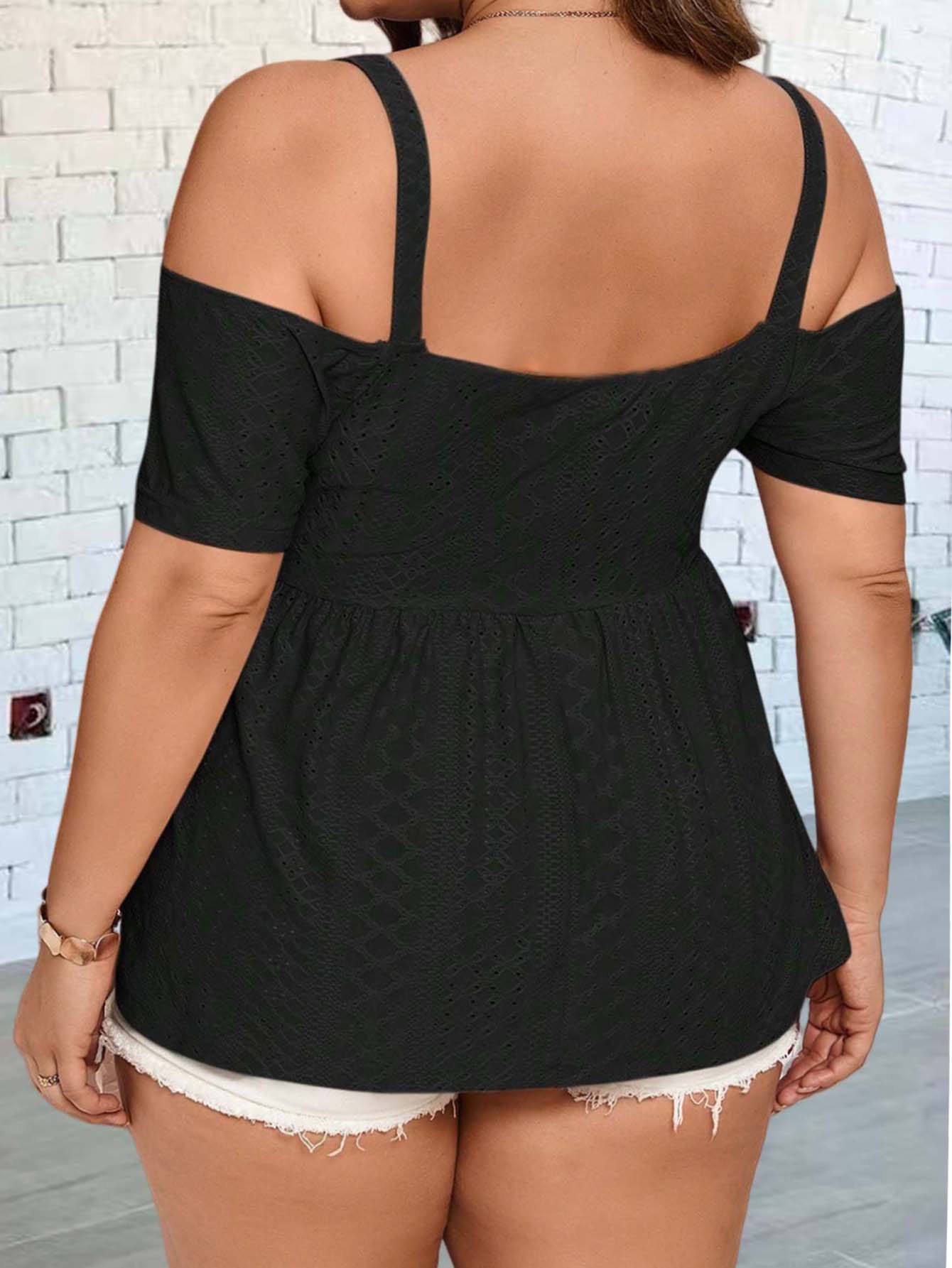Chaleco elegante con hombros d - Summer Clothing Plus Size reseña y precio
