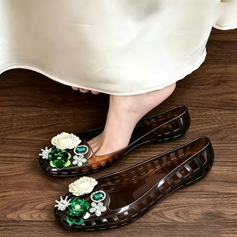 Sandalias planas de lujo para  - Summer Clothing Korea reseña y precio