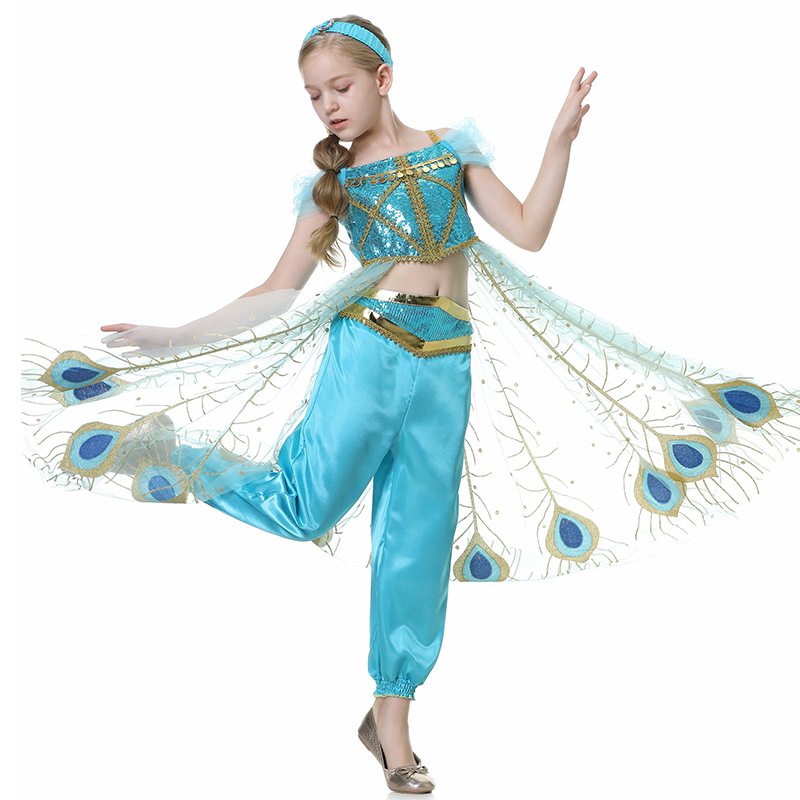 Vestido de princesa Jasmine pa - Summer Clothing Kids reseña y precio