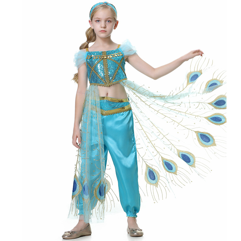 Vestido de princesa Jasmine pa - Summer Clothing Kids reseña y precio