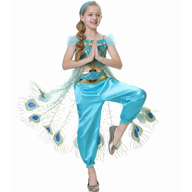 Vestido de princesa Jasmine pa - Summer Clothing Kids reseña y precio