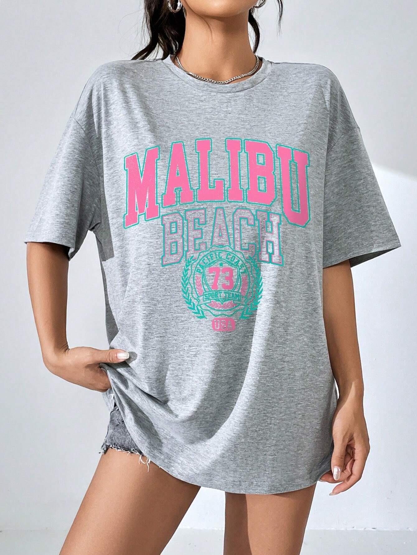 Malibu Beach-camisetas con est - Summer Clothing Brands For Women reseña y precio