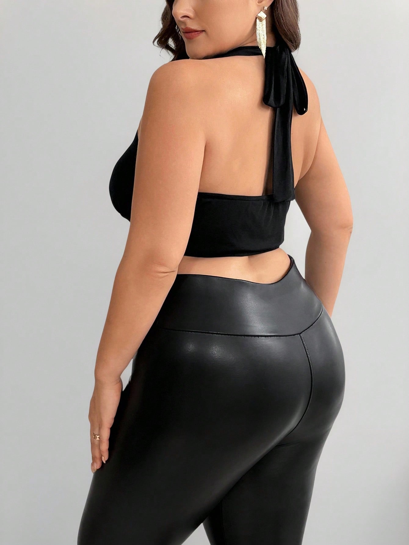 Chaleco Sexy de Talla Grande c - Halter Neck Top reseña y precio