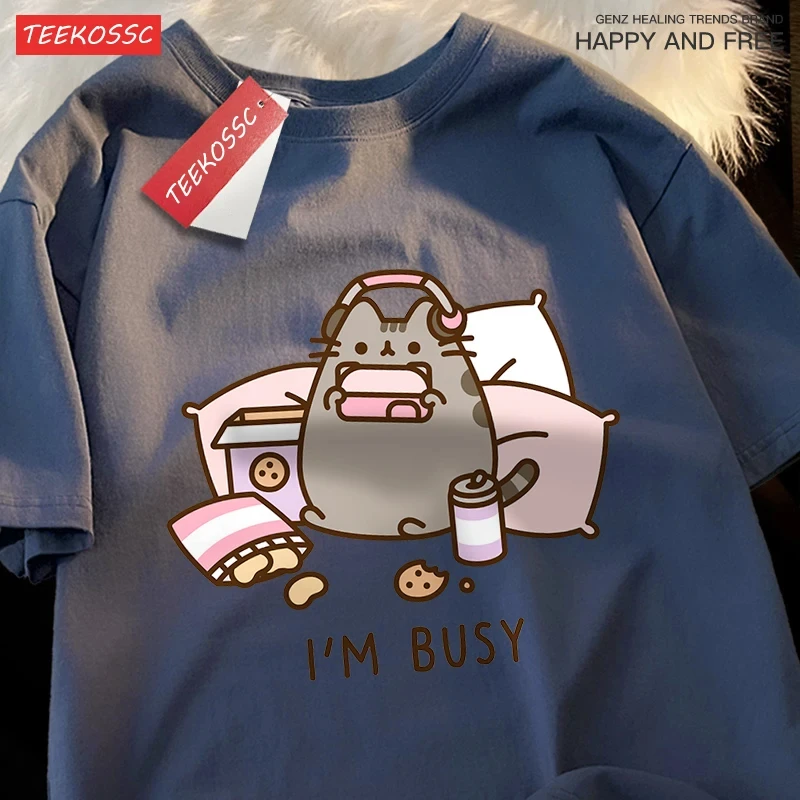 Camiseta de gato ocupado jugan - Summer Games Clothing Brand reseña y precio
