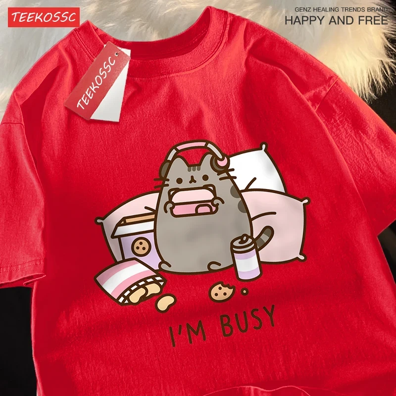 Camiseta de gato ocupado jugan - Summer Games Clothing Brand reseña y precio