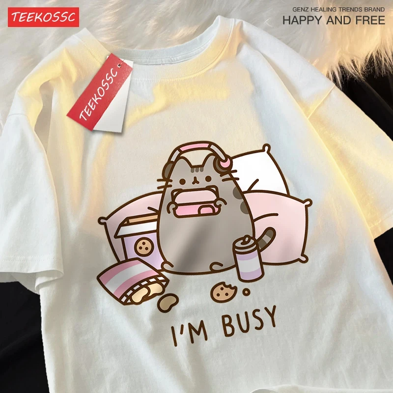 Camiseta de gato ocupado jugan - Summer Games Clothing Brand reseña y precio