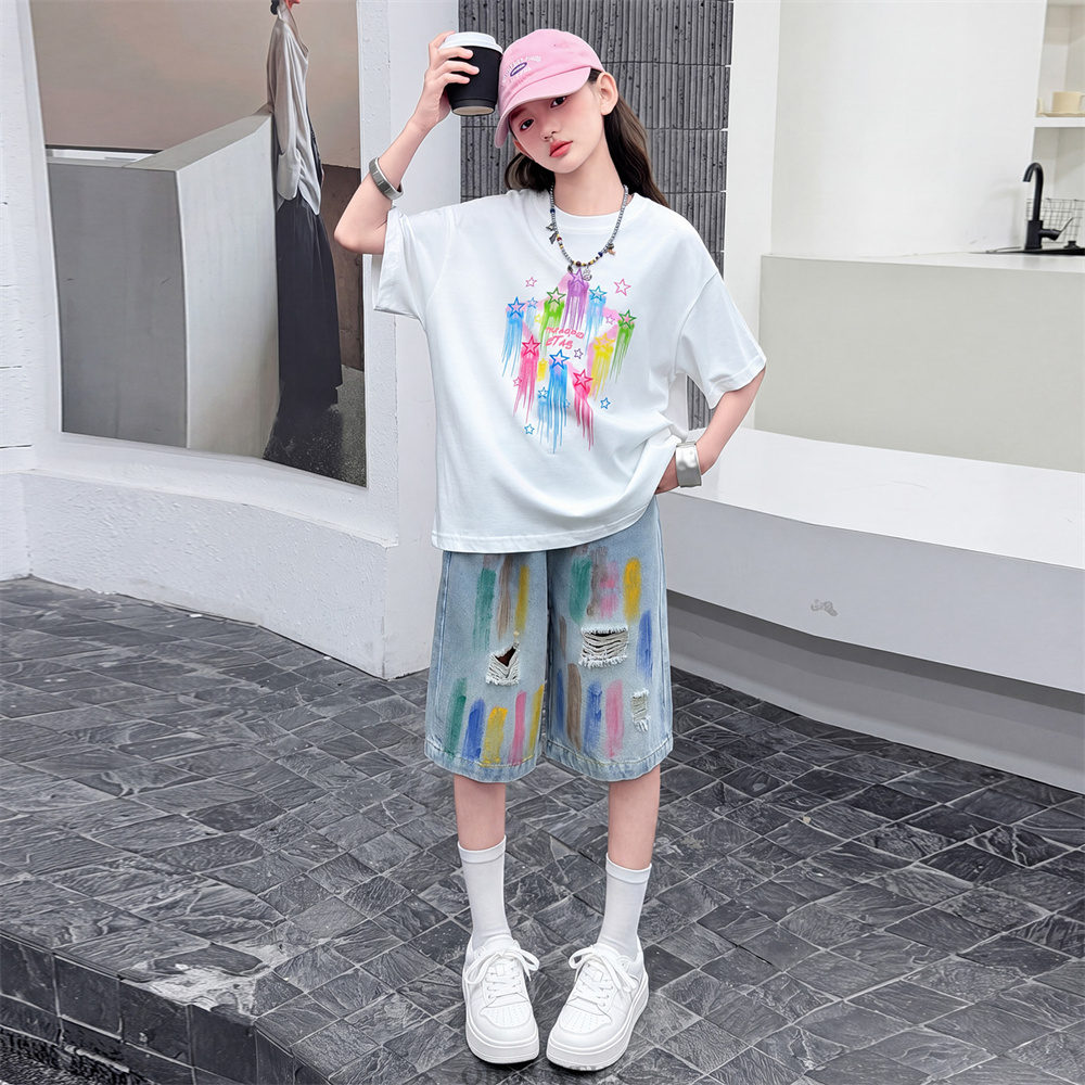 Conjunto de Verano de Moda Inf - Summer Clothing Drawing For Kids reseña y precio