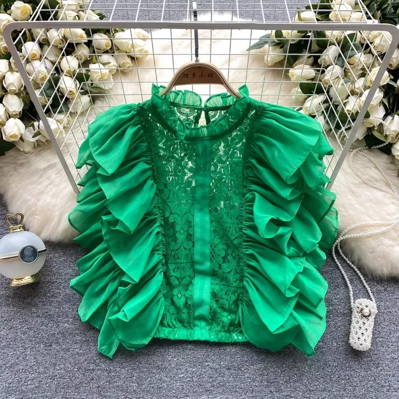 Blusa Vintage elegante de enca - Summer Clothing In French reseña y precio