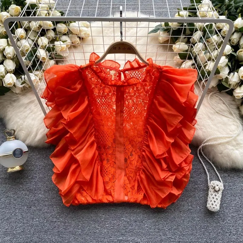 Blusa Vintage elegante de enca - Summer Clothing In French reseña y precio