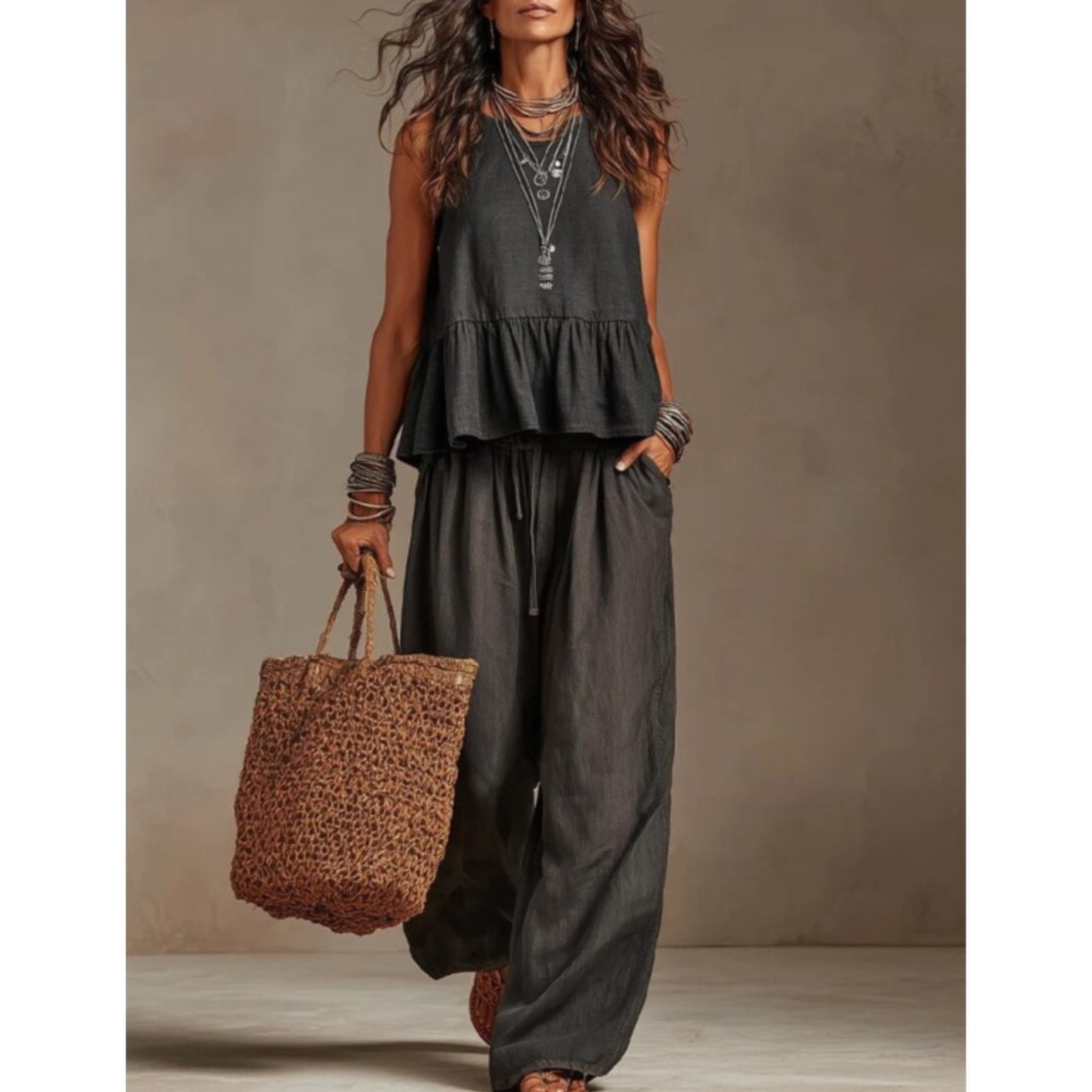 Nuevo Conjunto Casual de 2 Pie - Summer Zara reseña y precio