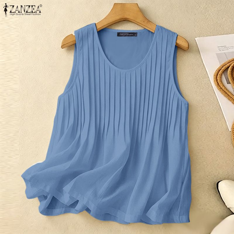 ZANZEA Camiseta sin mangas de  - Summer Clothing Plus Size reseña y precio