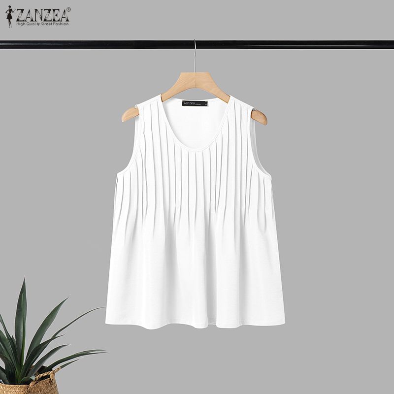 ZANZEA Camiseta sin mangas de  - Summer Clothing Plus Size reseña y precio