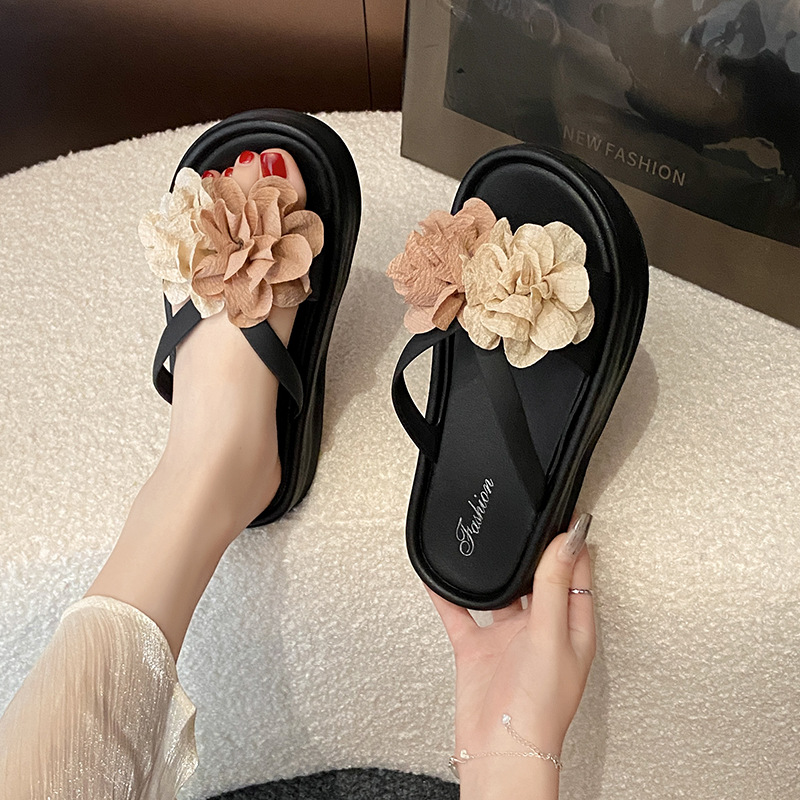 Sandalias de plataforma floral - Summer Clothing Korea reseña y precio