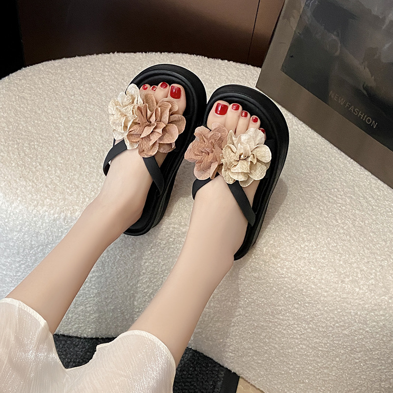 Sandalias de plataforma floral - Summer Clothing Korea reseña y precio