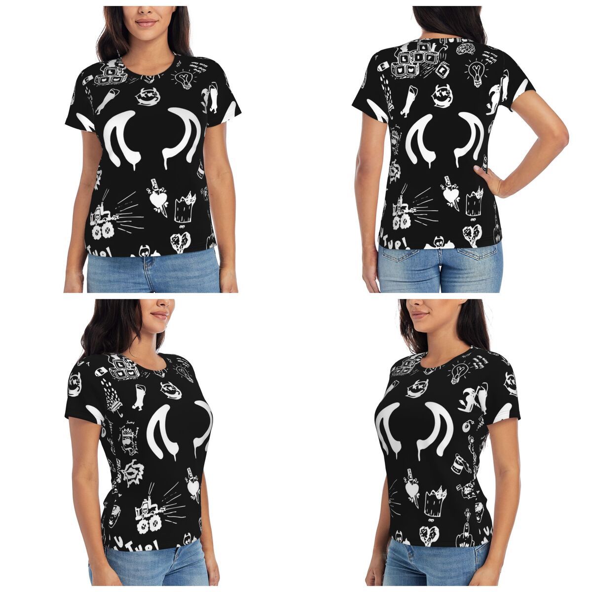 Camiseta con estampado de dibu - Summer Clothing Drawing reseña y precio