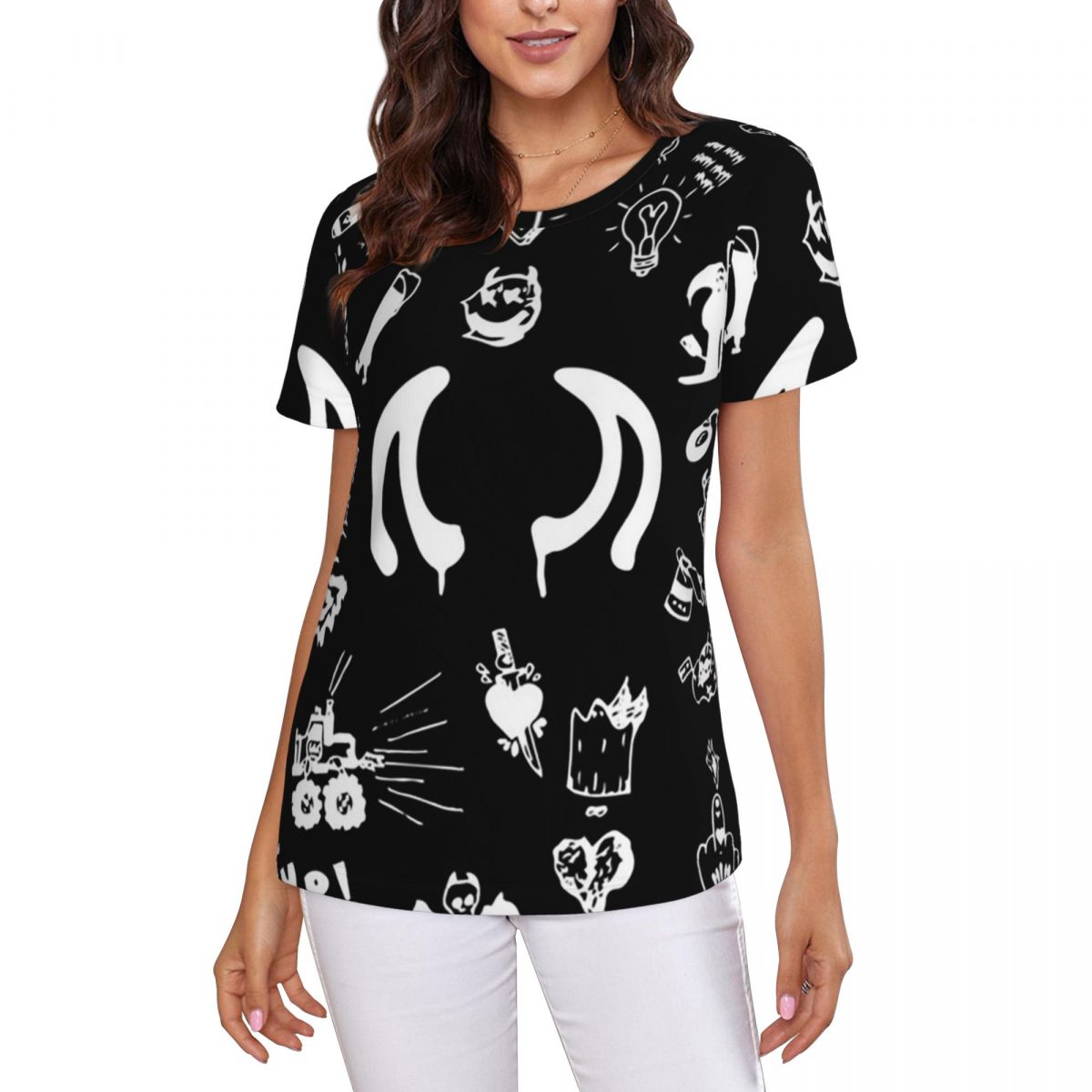 Camiseta con estampado de dibu - Summer Clothing Drawing reseña y precio