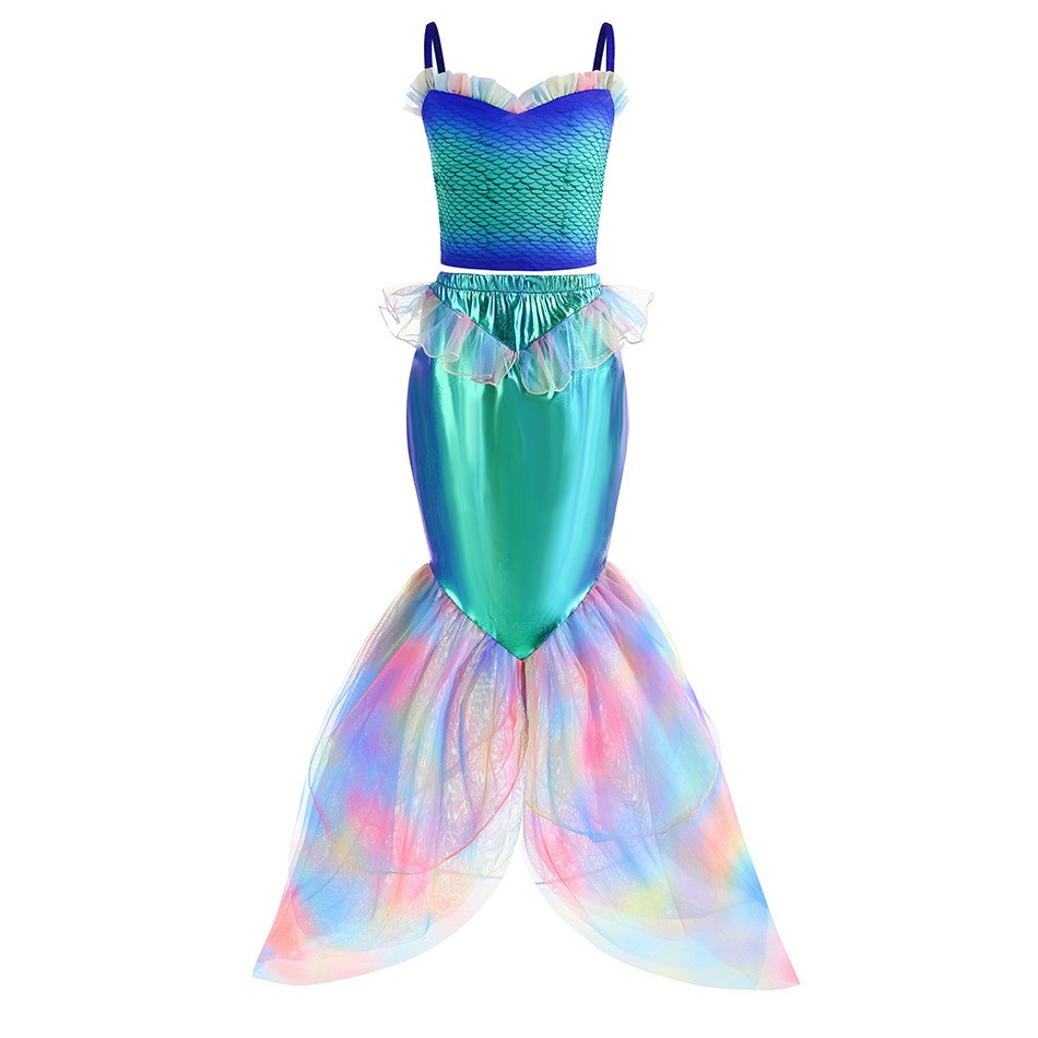 Disfraz de sirena de Disney pa - Summer Clothing Kids reseña y precio