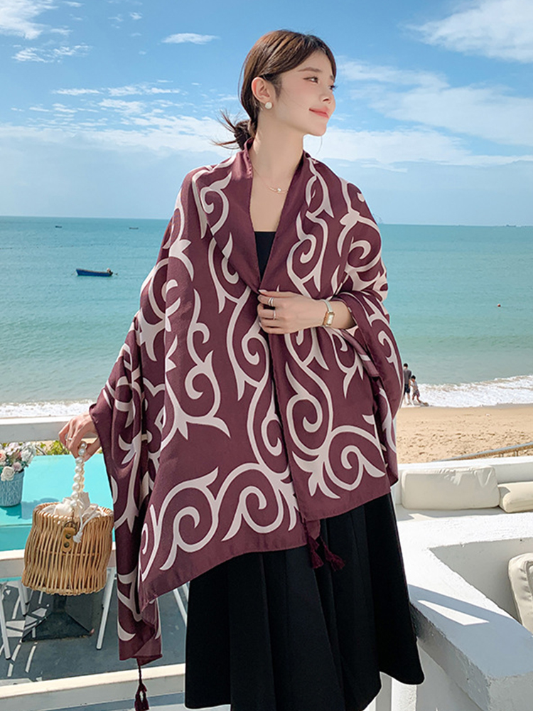 Bufanda de seda con estampado  - Sarong Pareo Wrap reseña y precio