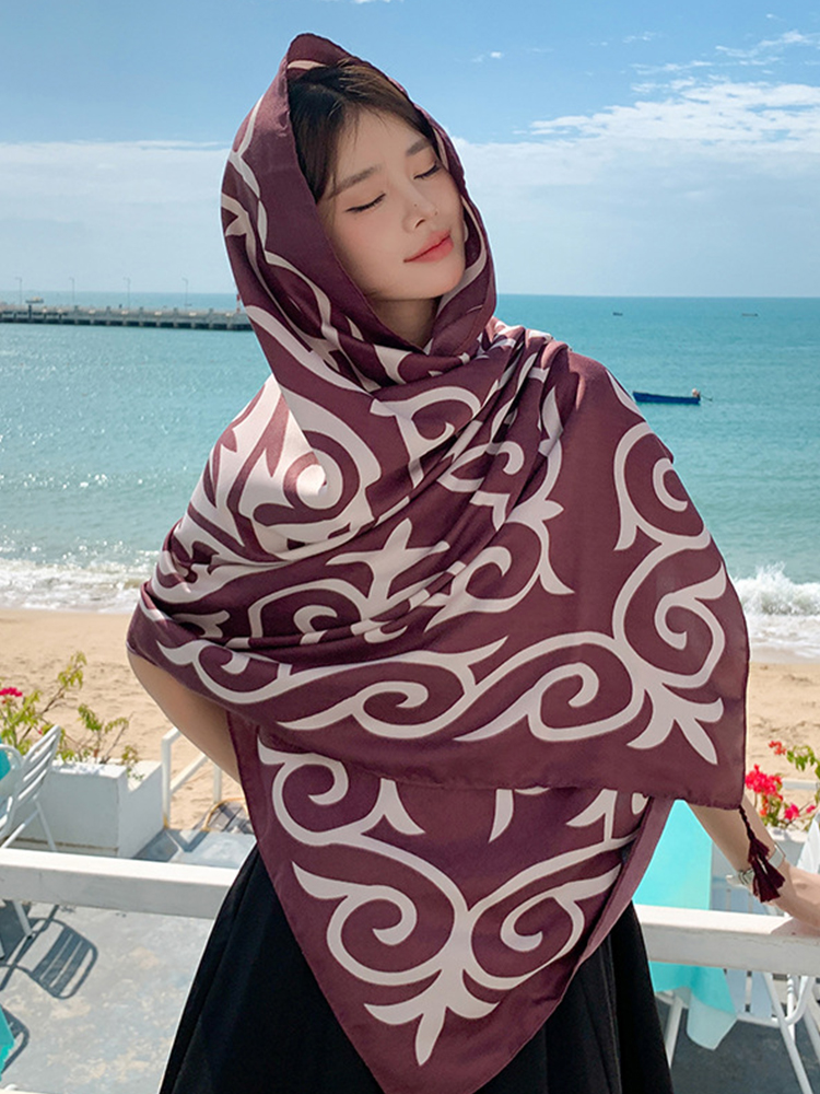 Bufanda de seda con estampado  - Sarong Pareo Wrap reseña y precio