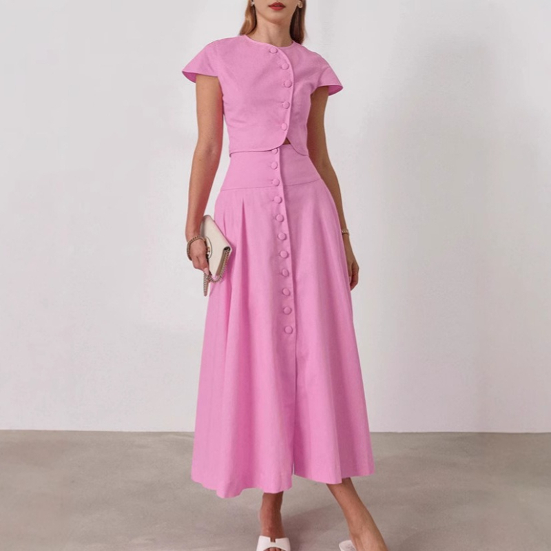 Conjunto de Falda Larga Estilo - Summer Clothing In French reseña y precio