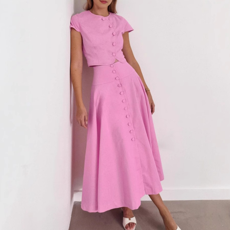 Conjunto de Falda Larga Estilo - Summer Clothing In French reseña y precio